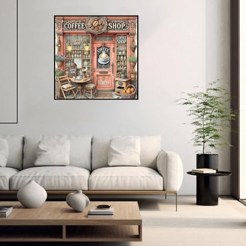 Coffee Diamond Art Kits for Adults, Diamond Painting Kits for Beginners,