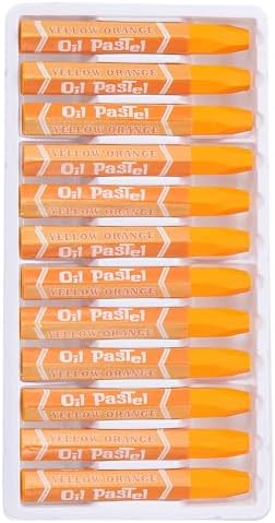 PATIKIL Yellow Orange Oil Pastels, 48Pcs Soft Oil Crayons Pastels Stick Vibrant and Creamy Art Supplies Bulk for Artists Beginners Art Painting Drawing Blending Graffiti Gallery