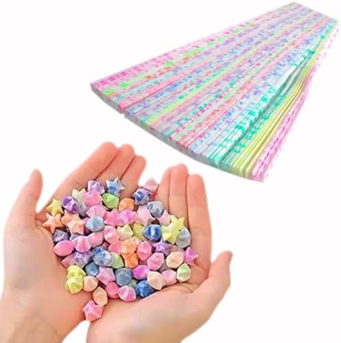 Luminous Origami,Origami Star, Star Paper, Paper Star Strip,Flash Origami,DlY origamipaper star strips.(Star Origami /300 Sheets)