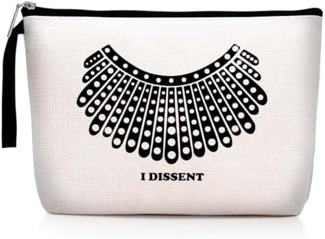 Hanamiya Na Feminist Gifts Women RBG Dissent Makeup Bag Ruth Bader Ginsburg