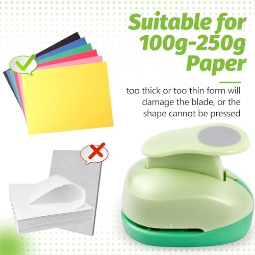 UCEC 1/2 Inch Circle Punch, 12mm Crafts Paper Punch for Crafts Scrapbooking