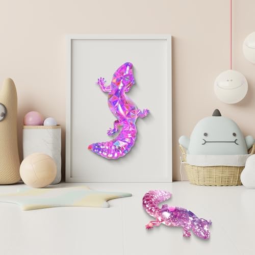 2 Pack Animal Silicone Molds, Lizard Resin Molds with Realistic Lizard Shapes, 3D Lifelike Silicone Molds for Resin Casting, DIY Crafts Halloween Home Wall Desktop Decor (Lizard)