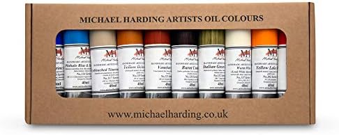 Michael Harding Artist Oli Colours, Desert Oil Paint Set, Ten 40ml Tubes, 0030012