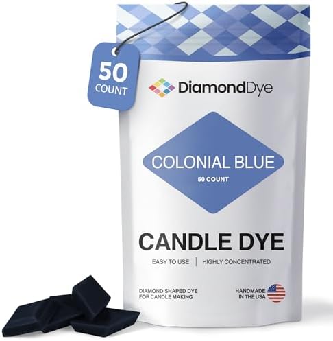Colonial Blue Candle Dye Chips, Soy & Paraffin Candle Making, 50 Pack