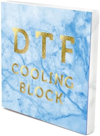 DTF Cooling Block – Fast Cooling DTF Transfer Tool for DTF Film and Powder Kit, DTF Film for Sublimation and Heat Transfer Vinyl Accessories (Blue)