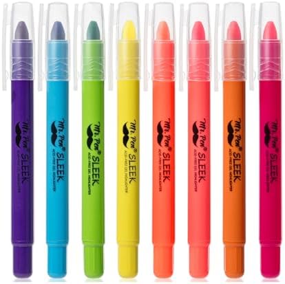 Mr. Pen- No Bleed Gel Highlighters, Vibrant Colors, 8 Pack