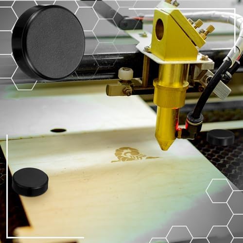 Blulu 50 Pcs Magnetism Honeycomb Pin for Laser Cutting 1.18 Inch Honeycomb Bed Pins Hold Down Laser Engraving Accessories Supplies Machine Fixing Needle Engraver Machine Accessories (Black)