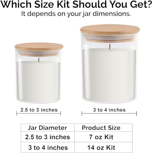 Phoenix Wick Candle Making Kit – Transform Anything Into A Candle – Candle Making Kit with Wick + 14oz Wax (Spiced Cinnamon Scent)