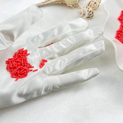 150g Fake Sprinkles Resin Sprinkles Polymer Clay Slices for Resin Nail Slime Scrapbook DIY Art Crafts Making (230-Red)