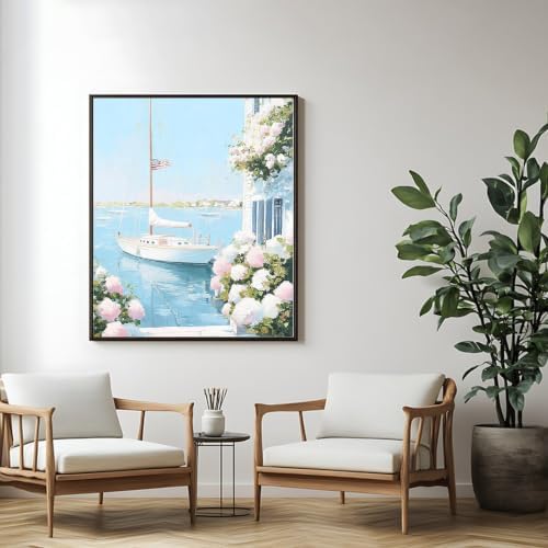 Ocean Diamond Art Kits for Adults, Beach Diamond Painting Kits for Beginner