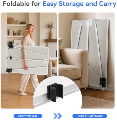 Maxtek Easel Whiteboard 36 x 24 in, Stand Tripod with Height Adjustable