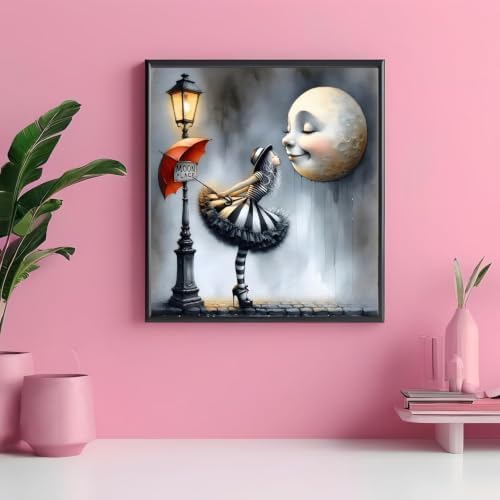 Girl and Moon Diamond Art Kits for Adult diamond painting kits for adults