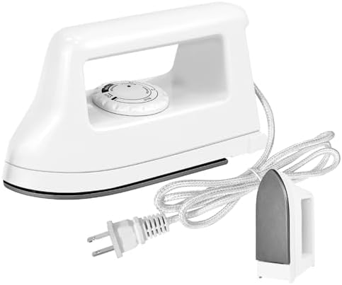 Mini Crafts Iron Handy Heat Press Machine Kit Portable with PVC Doormat for Heat Transfer, Charging Base Accessories for DIY T-Shirt Shoe Bag Vinyl Projects