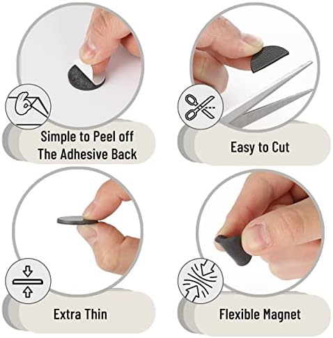 Mr. Pen- Self Adhesive Magnet Dots, 120 pcs, Flexible and Extra Thin
