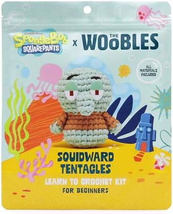 The Woobles Spongebob Crochet Kit for Beginners (Squidward)