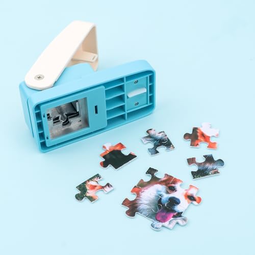 Puzzle Punch, 1 x 1 inch Mini Puzzle Maker, Portable Puzzles Pieces Puching Machine, DIY Jigsaw Puzzles Piece Cutter for Personalized JigsawPuzzle Custom PhotoPuzzle CustomizedPuzzle Making Tool