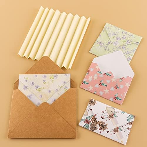 Briartw Craft Mini Scoring Board & Bone Folder Set Score and Fold Tool Multi-Purpose Score Board Envelope Maker Scrapbooking Embossing Craft Tool for Card Making,Measurement Including Cm and Inch