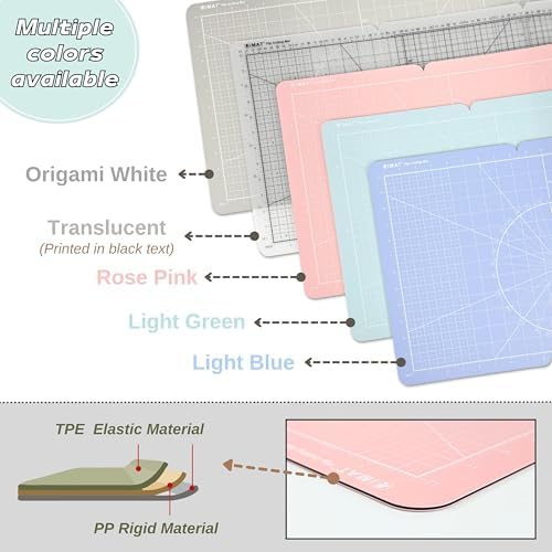 iMAT Flip Cutting Mat M Type Foldable Double-Sided Origami White