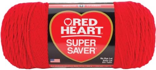 Red Heart Super Saver Jumbo Yarn, Cherry Red