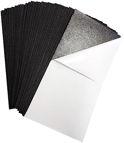 Jtnohx Self Adhesive Felt Sheets Adhesive Backed Felt Fabric Black 33Pcs