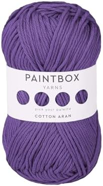 Paintbox Yarns 100% Cotton Aran Yarn 1.76oz / 50g, 93yds / 85m