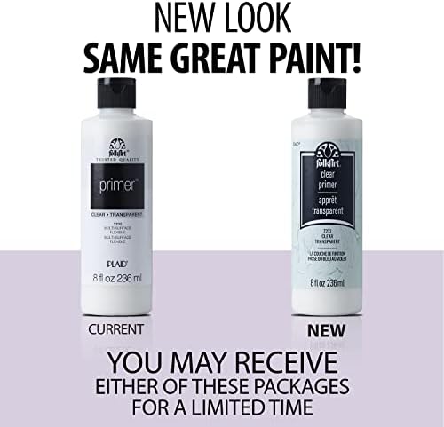 FolkArt 7232 Clear Primer 8 oz., Clear