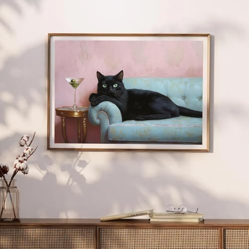 EIBEILI Cat Diamond Art Kits for Adults-Diamond Painting Kits Wall Decor