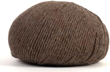 100% Baby Alpaca Yarn for Knitting & Crocheting - Set of 2 Skeins of Premium Yarn DK - Lightweight, Hypoallergenic & Thermal Peru Made - Ideal for Delicate Projects (N021 - Chestnut Brown)