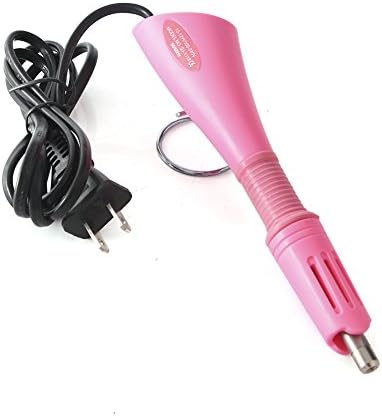 Rhinestone Applicator Gun Hotfix Tool Bedazzler Kit for DIY Crafting (Pink)