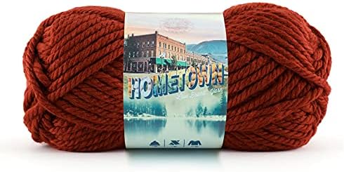 Lion Brand Yarn Hometown Yarn, Super-Bulky Yarn for Knitting, Crocheting, and Crafting, 1 Pack, Tampa Spice