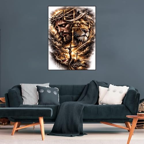 Diamond Art Kits for Adults,Jesus Diamond Painting Kits for Beginner