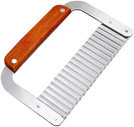 2-Pack Stainless Steel Wavy Soap Cutter Soap Making Tools Hardwood Handle Pro. Supply