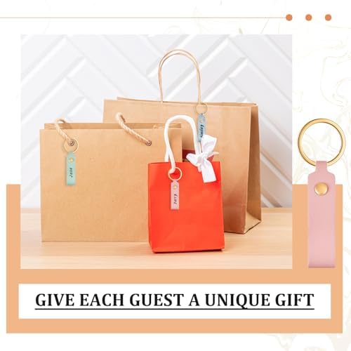 Wavyknot 300 Pcs Leather Keychain Blanks, 3.7 x 0.7 Inches, Vibrant