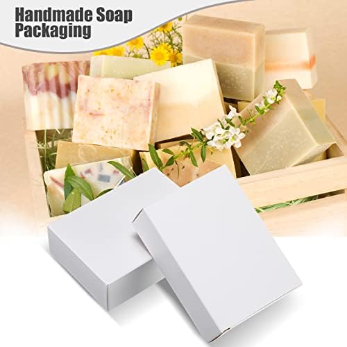 Gersoniel Kraft Soap Boxes Soap Making Kit, 100 Pcs, White