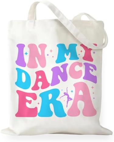 Canvas Tote Bag Gifts for Women Music Dance Sewing Lovers, Double-Sided Print Bags
