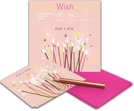 Flying Wish Paper Make a Wish Mini Wishing Kit, Birthday Gift, Mindfulness
