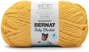 Bernat Baby Blanket Yarn for Crocheting Soft, School Bus Yellow