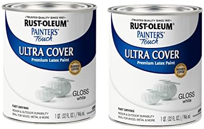 Rust-Oleum Painter’s Touch Latex Brush-On Paint, Gloss White