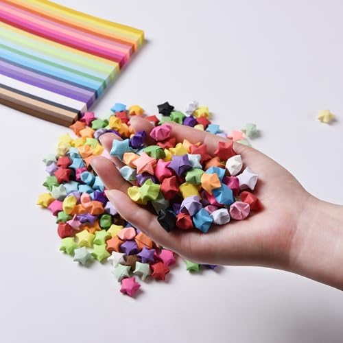 2700 Sheets 27 styles Double Side Origami Star Paper Strips for DIY Hand