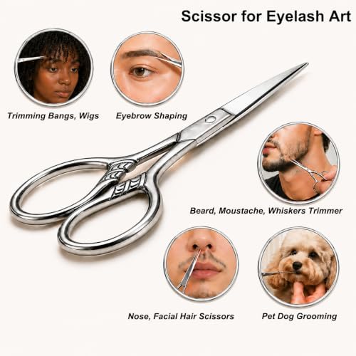 Small Precision Scissors, 3.5in Beauty Grooming Kit