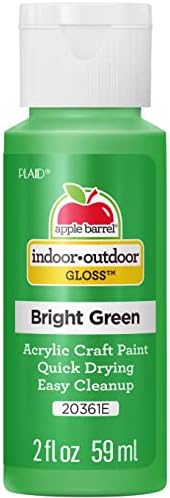Apple Barrel Gloss Acrylic Paint in Assorted Colors (2-Ounce), 20361 Bright Green