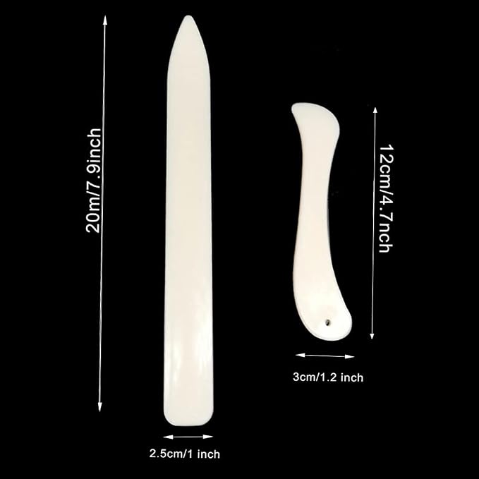 Premium Folder Paper Creaser Set Folding Scoring Burnishing Crafting Scoring Tool for Card Making Leather Cards DIY Handmade Burnishing Bookbinding