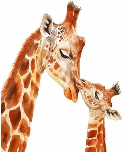 Arpilul Giraffe Paint by Number for Adults-Paint by Numbers for Adults Beginner, Adult Paint by Number Kits on Canvas for Home Wall Art Decoration and Gifts 16x20Inch(Z-YH22)