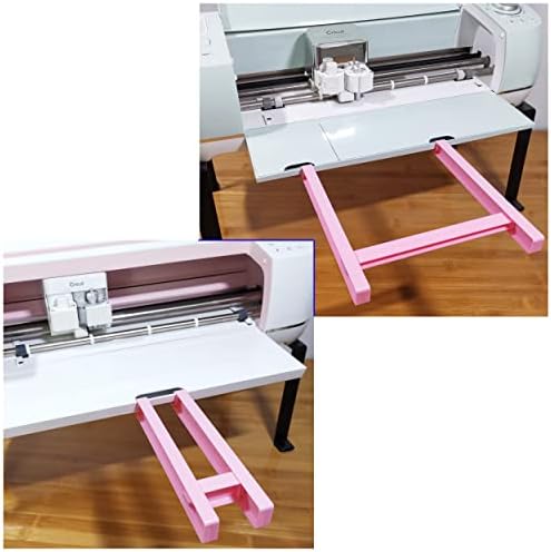 Extension Tray Compatible with Cricut Maker 4 / Maker3 / Maker and Explore Air 4 / Air3 / Air2 / Air,Cutting Mat Extender Support for Maker and Explore Air Series (Pink)
