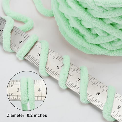 Chunky Chenille Yarn, #6 Super Bulky, 3.5 oz/72 Yards