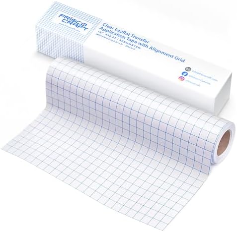 Frisco Craft AT-65 Clear Transfer Tape for Vinyl 12" x 50FT