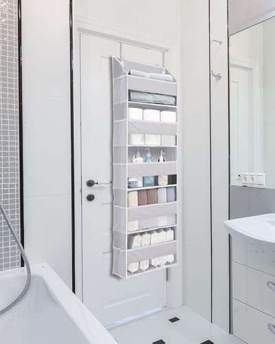 ULG 2 Pack 5-tier Over the Door Organizer Light Gray