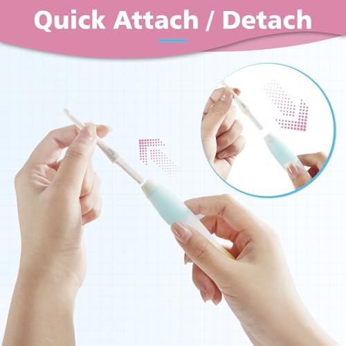 Monipair Crochet Hooks Set, Jelly-Soft Handle, 10 Sizes
