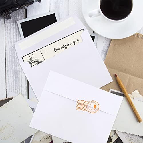 140 Packs Invitation Envelopes, A2 Envelopes White, Postcard Envelopes, Envelopes for 4.5x5.5 Cards, Envelopes for Invitations, Envelopes Self Seal for Photos RSVP, Greeting Cards
