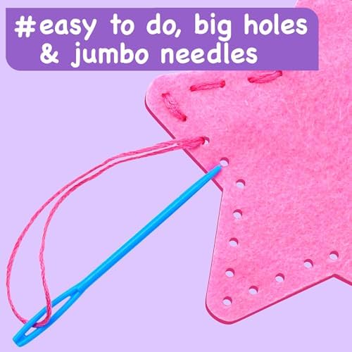 EZCRA Fairy Sewing Kit for Kids Ages 4-8 - 8 Felt DIY Projects